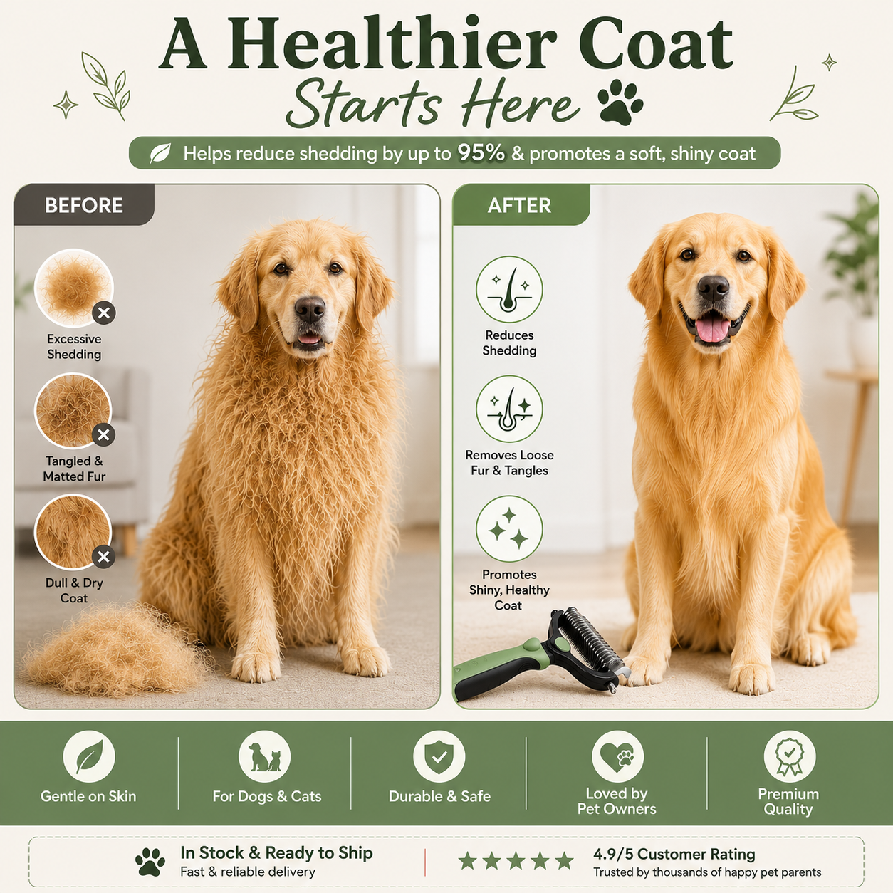 Premium Pet Grooming Brush🐕🐈