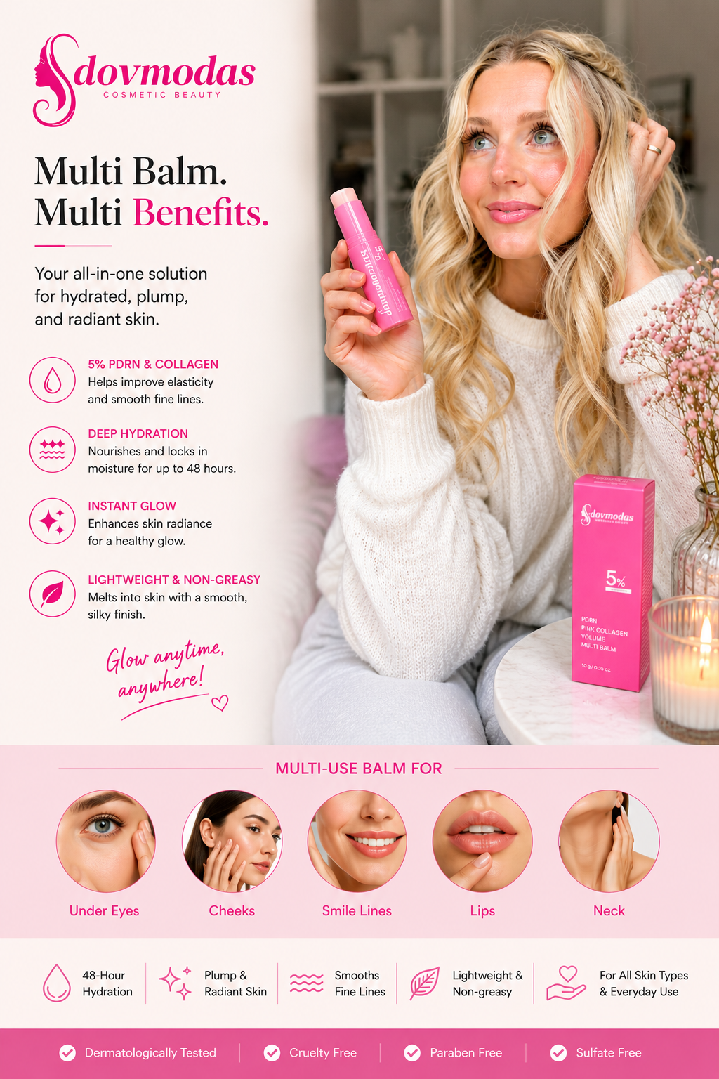 Dovmodas Glow Balm – Collagen Moisturizing Cream✨✨